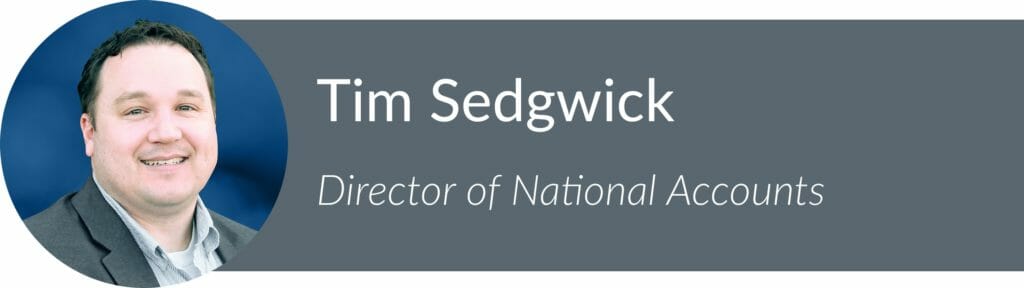 A professional headshot of Tim Sedgwick, Real Property Management's event manager